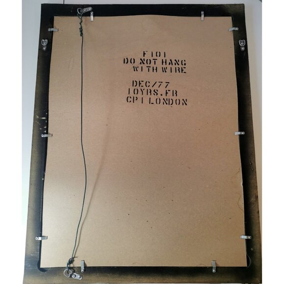 Mirror Wood Guilded with Bronze and Gold Tones Vintage 1977 Made in London - Picture 11 of 12